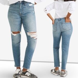 Madewell The Perfect Vintage Jean in Light Denman Wash & Distressed | Size 29